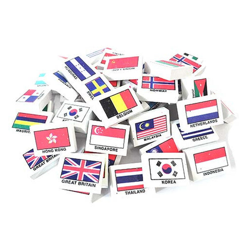 Country Flag Erasers