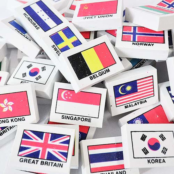 Country Flag Erasers